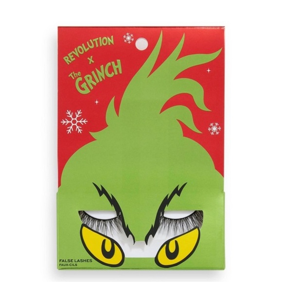 *HOST PICK* NWT Makeup Revolution x The Grinch Half Lashes &3 pc eyeshadow - Picture 2 of 7